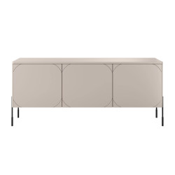 Trzydrzwiowa szafka RTV 150 Sonatia Meble Bogart kaszmir