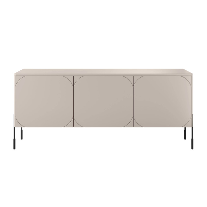 Trzydrzwiowa szafka RTV 150 Sonatia Meble Bogart kaszmir