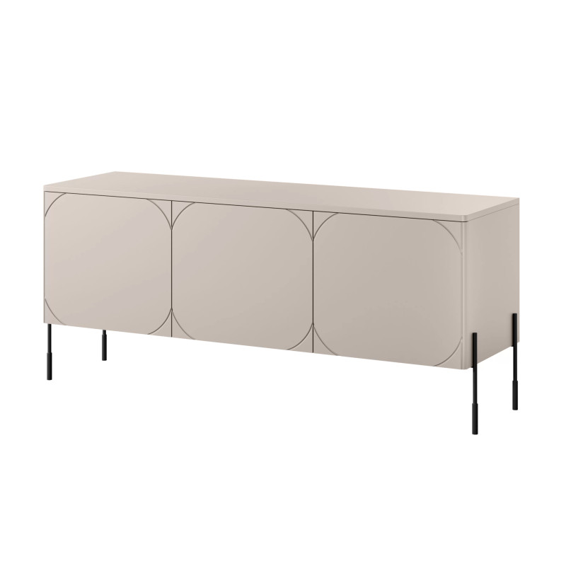 Trzydrzwiowa szafka RTV 150 Sonatia Meble Bogart kaszmir