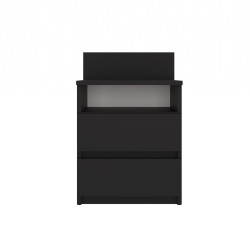 Szafka Nocna Malwa M1 Czarny Szafka Nocna Malwa M1 Czarny