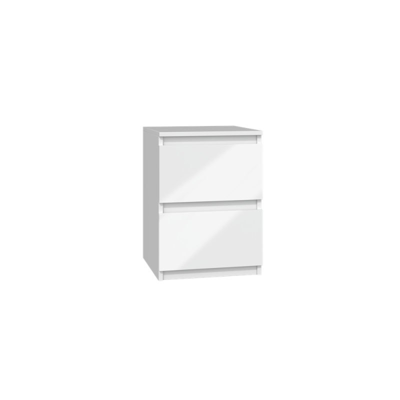 Szafka Nocna Malwa M2 Biały Połysk Szafka Nocna Malwa M2 Biały Połysk