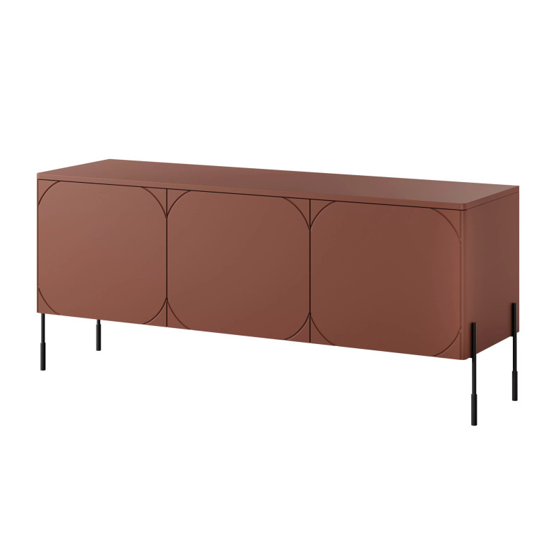 Trzydrzwiowa szafka RTV z szufladą 150 Sonatia Meble Bogart