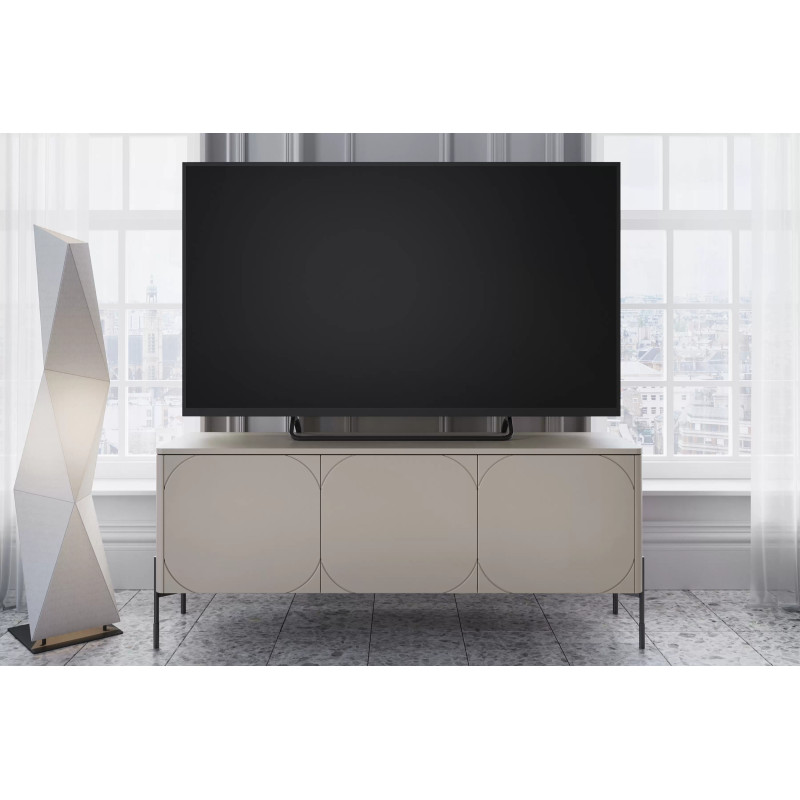 Trzydrzwiowa szafka RTV z szufladą 150 Sonatia Meble Bogart