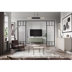 Trzydrzwiowa szafka RTV z szufladą 150 Sonatia Meble Bogart