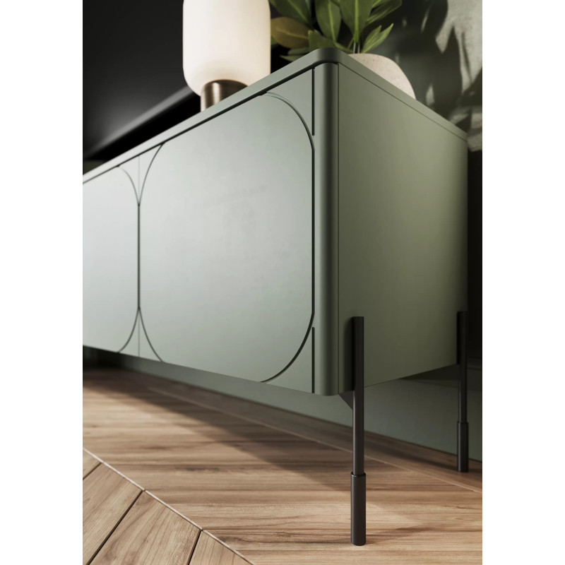 Trzydrzwiowa szafka RTV z szufladą 150 Sonatia Meble Bogart