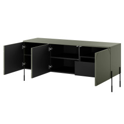 Trzydrzwiowa szafka RTV z szufladą 150 Sonatia Meble Bogart