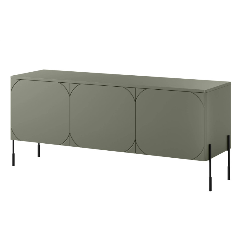 Trzydrzwiowa szafka RTV z szufladą 150 Sonatia Meble Bogart