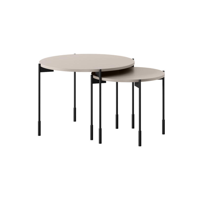 Okrągły stolik kawowy 45cm Sonatia Meble Bogart kaszmir