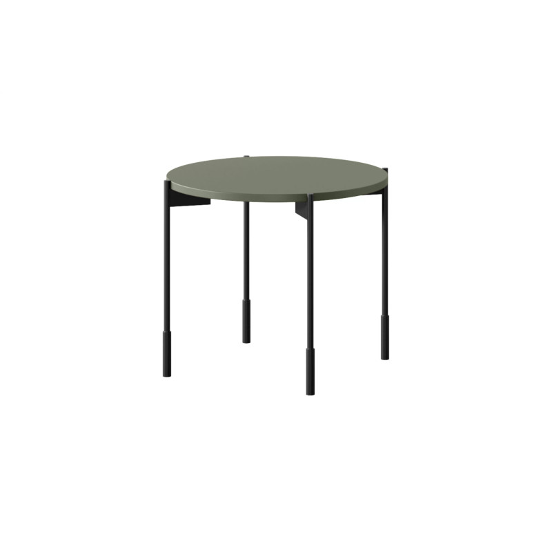 Okrągły stolik kawowy 45cm Sonatia Meble Bogart oliwka Okrągły stolik kawowy 45cm Sonatia Meble Bogart oliwka