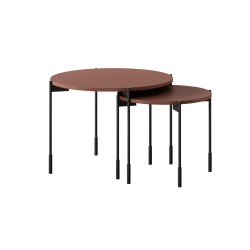 Okrągły stolik kawowy 60cm Sonatia Meble Bogart burgund Okrągły stolik kawowy 60cm Sonatia Meble Bogart burgund