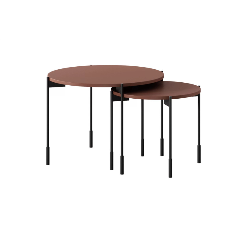 Okrągły stolik kawowy 60cm Sonatia Meble Bogart burgund