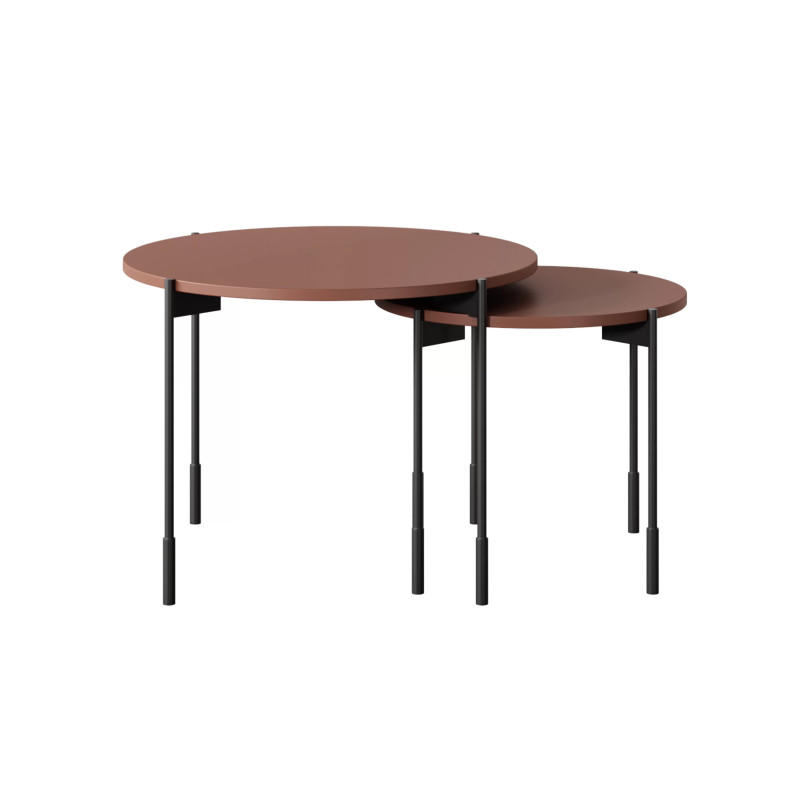 Okrągły stolik kawowy 60cm Sonatia Meble Bogart burgund