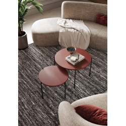 Okrągły stolik kawowy 60cm Sonatia Meble Bogart burgund Okrągły stolik kawowy 60cm Sonatia Meble Bogart burgund