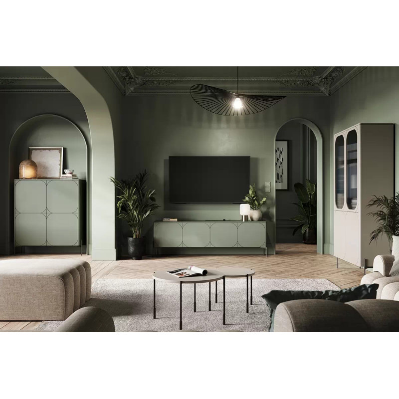 Okrągły stolik kawowy 60cm Sonatia Meble Bogart kaszmir