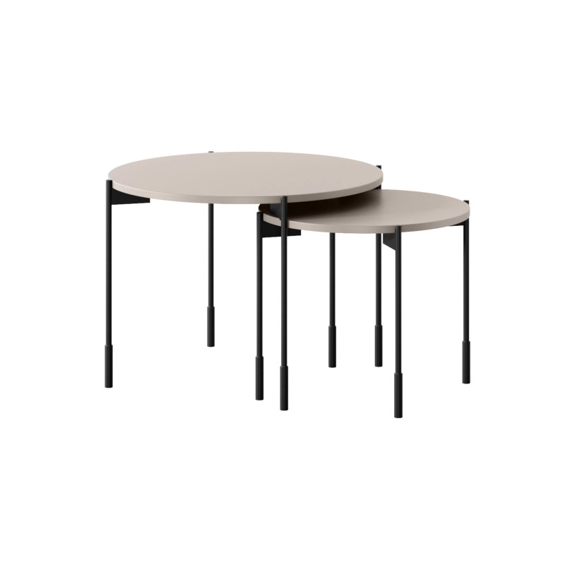 Okrągły stolik kawowy 60cm Sonatia Meble Bogart kaszmir