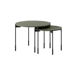 Okrągły stolik kawowy 60cm Sonatia Meble Bogart oliwka Okrągły stolik kawowy 60cm Sonatia Meble Bogart oliwka