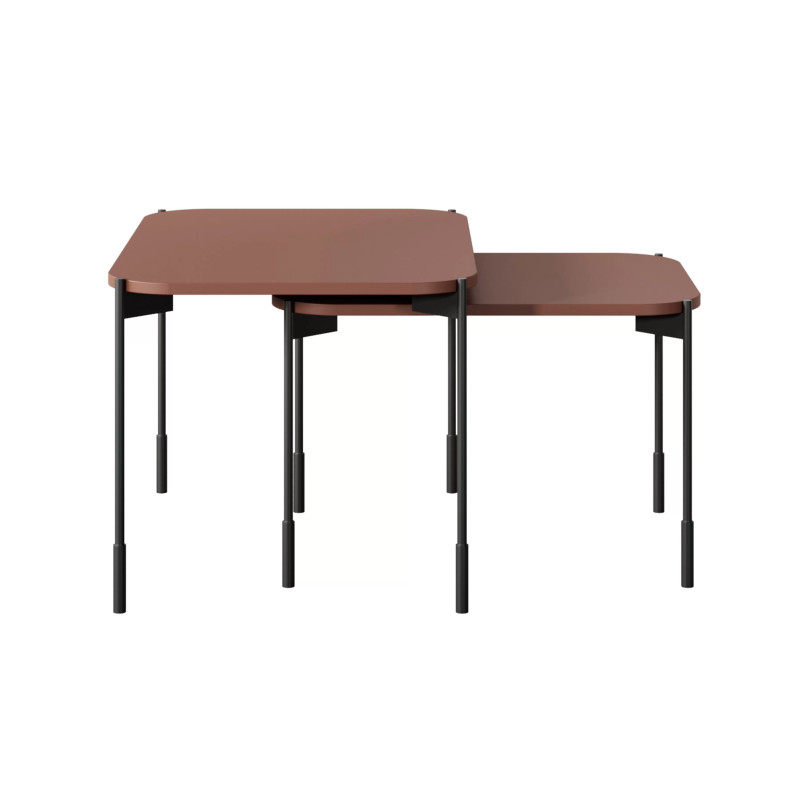 Prostokątny stolik kawowy 60cm Sonatia Meble Bogart burgund