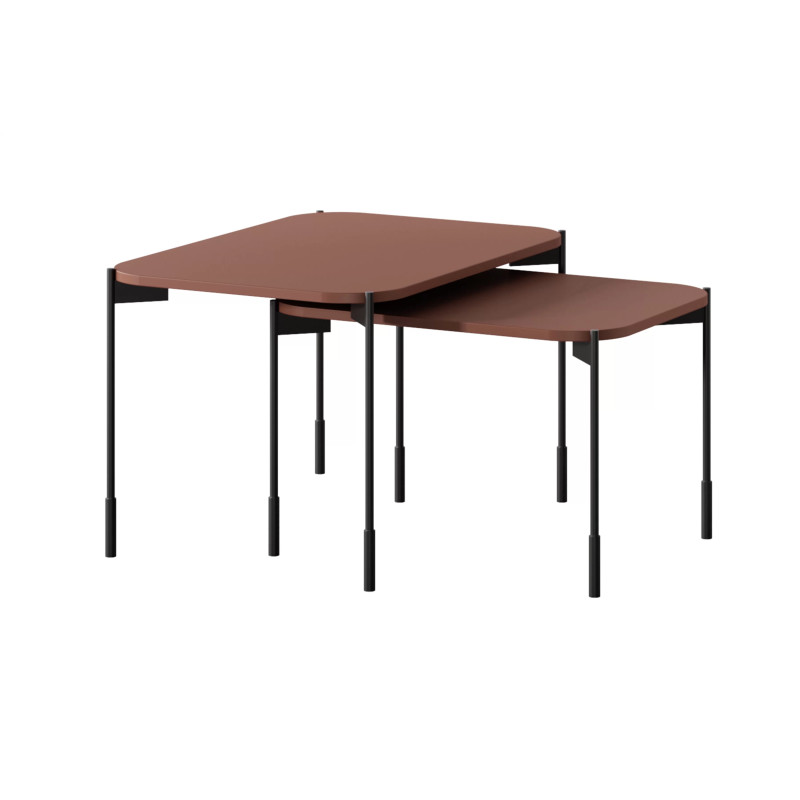 Prostokątny stolik kawowy 60cm Sonatia Meble Bogart burgund