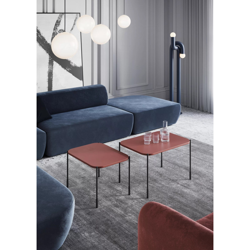 Prostokątny stolik kawowy 60cm Sonatia Meble Bogart burgund