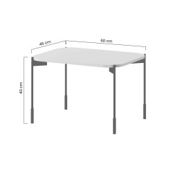 Prostokątny stolik kawowy 60cm Sonatia Meble Bogart kaszmir Prostokątny stolik kawowy 60cm Sonatia Meble Bogart kaszmir