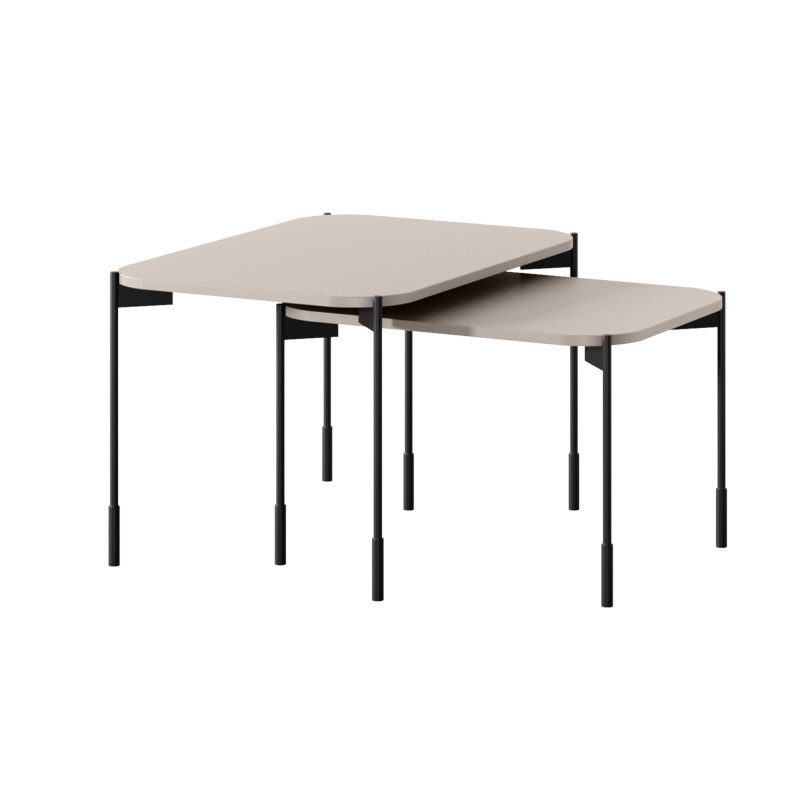 Prostokątny stolik kawowy 60cm Sonatia Meble Bogart kaszmir