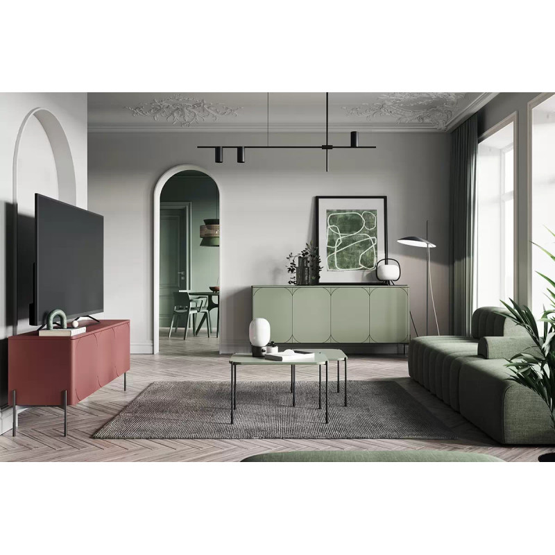 Prostokątny stolik kawowy 60cm Sonatia Meble Bogart oliwka