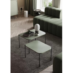 Prostokątny stolik kawowy 60cm Sonatia Meble Bogart oliwka Prostokątny stolik kawowy 60cm Sonatia Meble Bogart oliwka