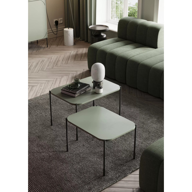 Prostokątny stolik kawowy 60cm Sonatia Meble Bogart oliwka