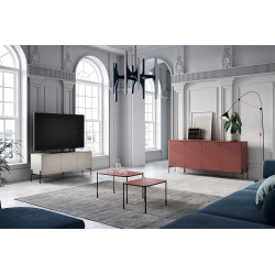 Prostokątny stolik kawowy 70cm Sonatia Meble Bogart burgund Prostokątny stolik kawowy 70cm Sonatia Meble Bogart burgund