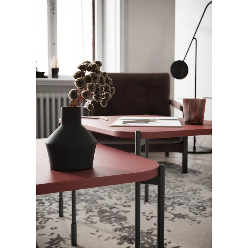 Prostokątny stolik kawowy 70cm Sonatia Meble Bogart burgund