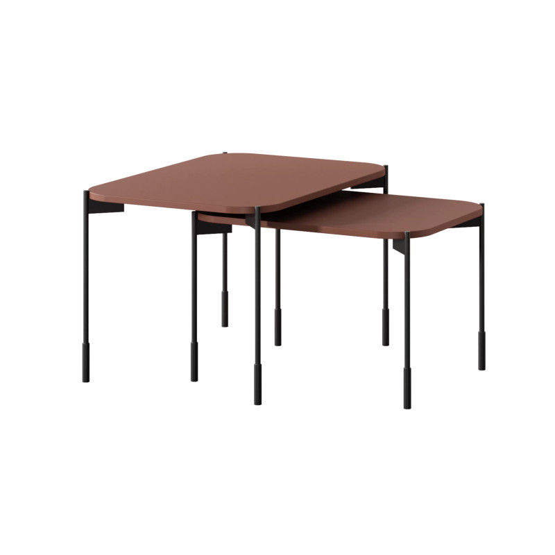 Prostokątny stolik kawowy 70cm Sonatia Meble Bogart burgund