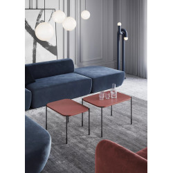 Prostokątny stolik kawowy 70cm Sonatia Meble Bogart burgund Prostokątny stolik kawowy 70cm Sonatia Meble Bogart burgund