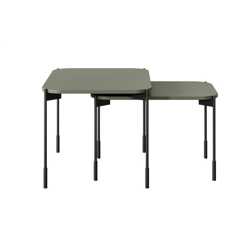 Prostokątny stolik kawowy 70cm Sonatia Meble Bogart oliwka