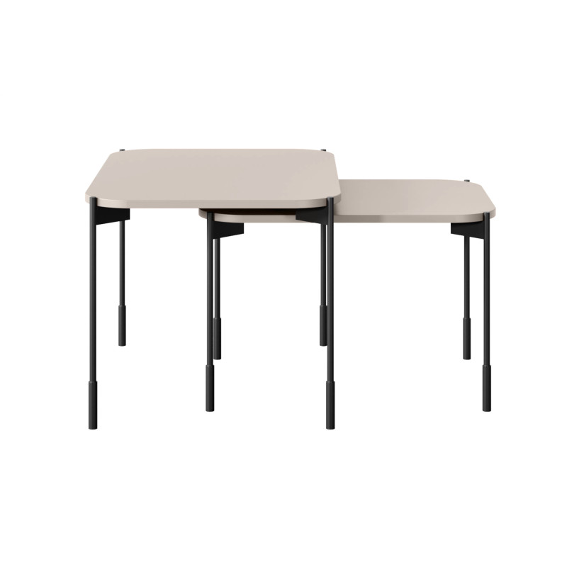 Prostokątny stolik kawowy 70cm Sonatia Meble Bogart kaszmir