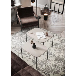 Prostokątny stolik kawowy 70cm Sonatia Meble Bogart kaszmir Prostokątny stolik kawowy 70cm Sonatia Meble Bogart kaszmir