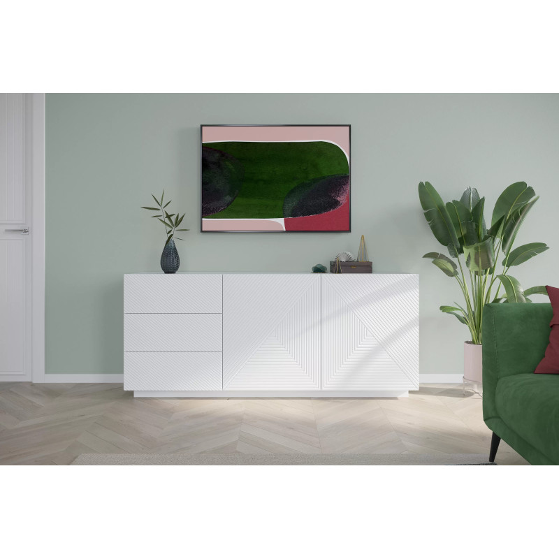 Komoda 167 z szufladami Kolekcja Asha Meble Bogart biały