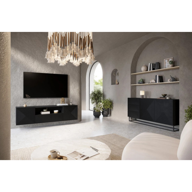 Komoda 167 z szufladami na metalowym stelażu Kolekcja Asha