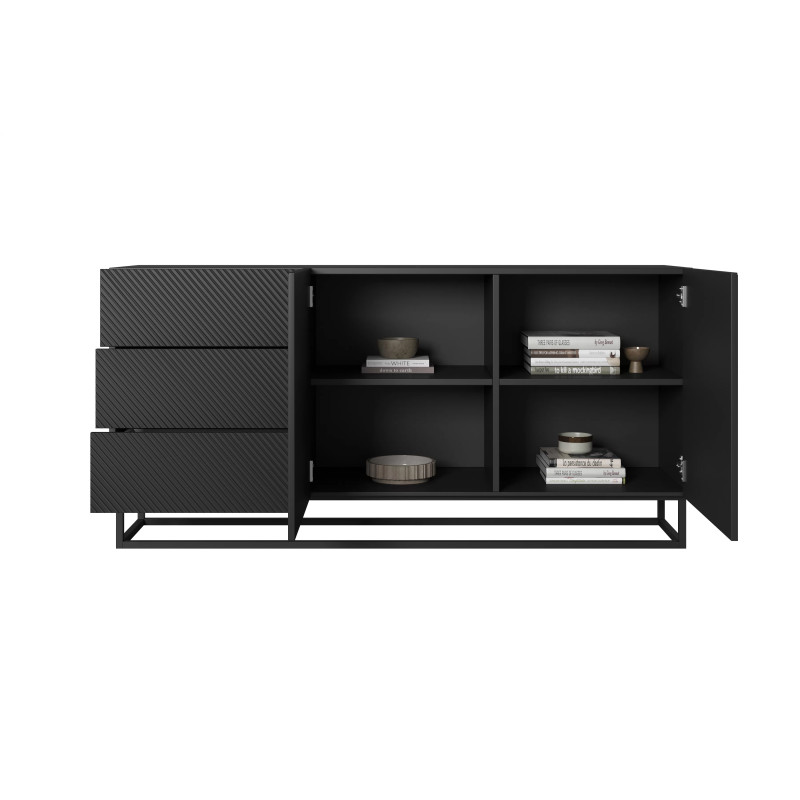 Komoda 167 z szufladami na metalowym stelażu Kolekcja Asha