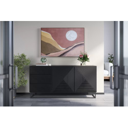 Komoda 167 z szufladami na metalowym stelażu Kolekcja Asha