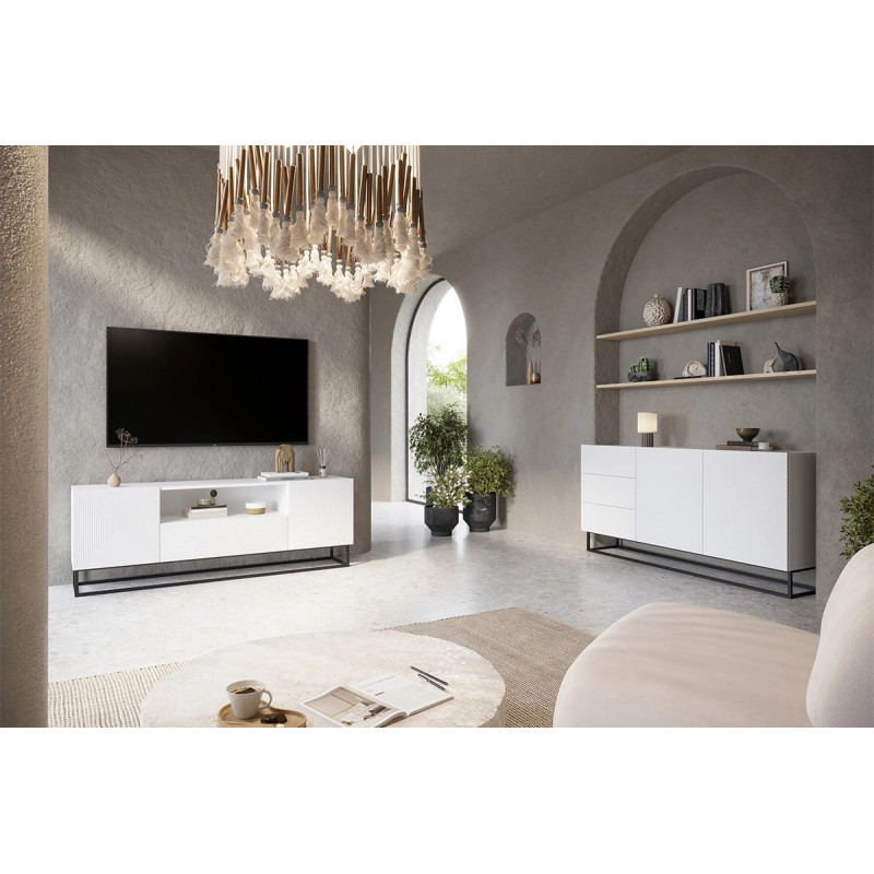 Komoda 167 z szufladami na metalowym stelażu Kolekcja Asha