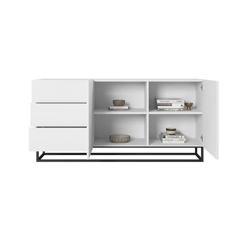 Komoda 167 z szufladami na metalowym stelażu Kolekcja Asha