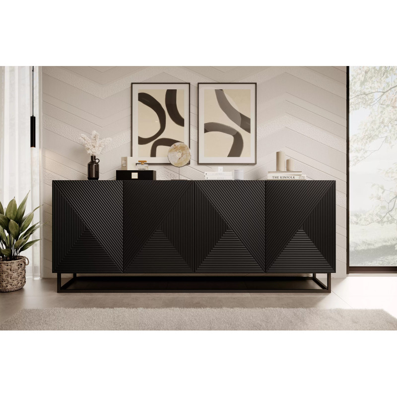 Komoda 200 na metalowym stelażu Kolekcja Asha Meble Bogart