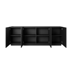 Komoda 200 Kolekcja Asha Meble Bogart czarna