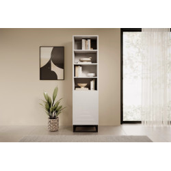 Regał z ryflowanym frontem na metalowym stelażu Kolekcja Asha Regał z ryflowanym frontem na metalowym stelażu Kolekcja Asha