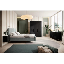 Szafka wisząca 40cm Kolekcja Asha Meble Bogart czarna