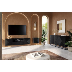 Szafka wisząca 40cm Kolekcja Asha Meble Bogart czarna