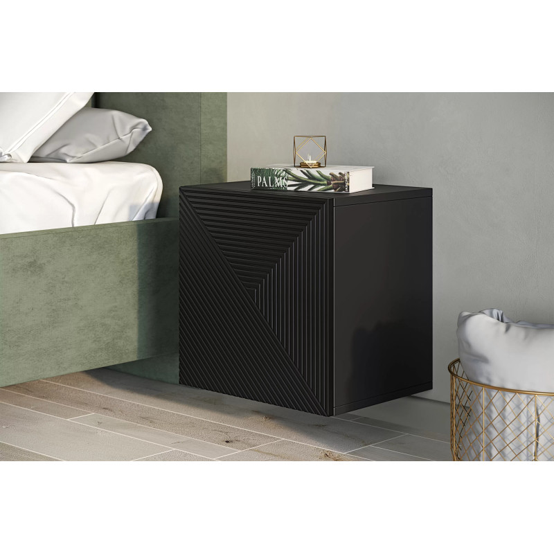 Szafka wisząca 40cm Kolekcja Asha Meble Bogart czarna