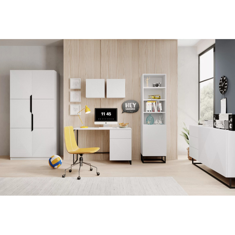 Szafka wisząca 40cm Kolekcja Asha Meble Bogart biała