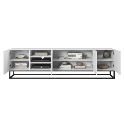 Szafka RTV 200 z wnęką na metalowym stelażu Kolekcja Asha Meble