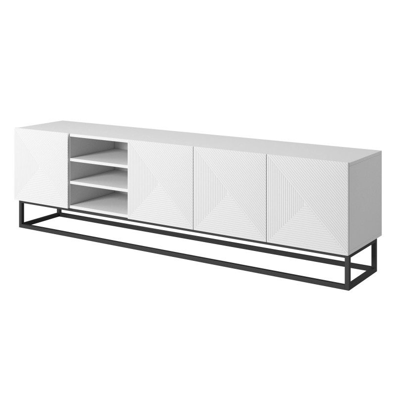 Szafka RTV 200 z wnęką na metalowym stelażu Kolekcja Asha Meble